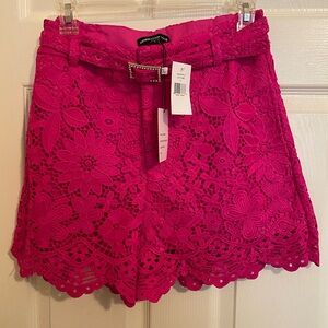 Generation Love Estee fuchsia lace shorts 6 NWT Hot Pink